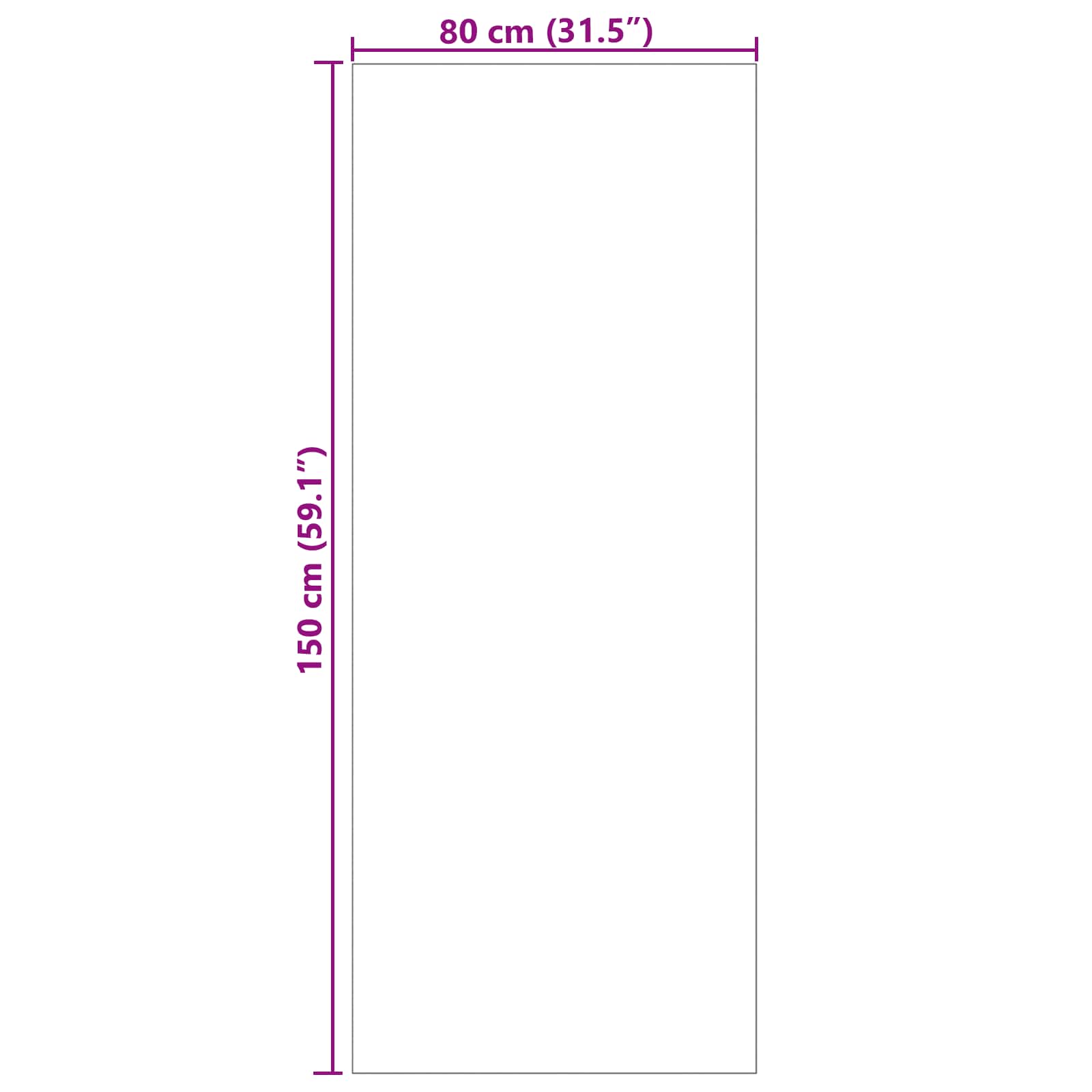 Bereichsteppiche Rechtwinklig GALATI Grau 150 x 80 cm Polyester