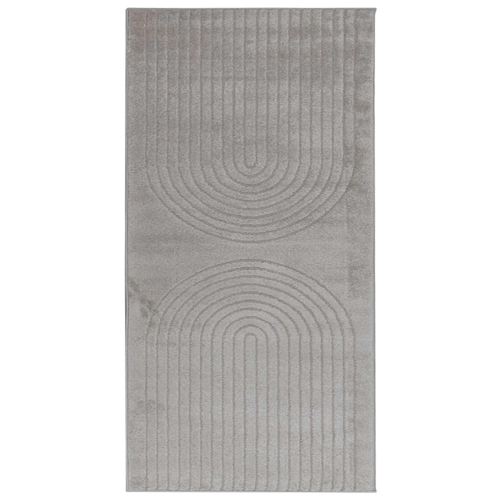 Bereichsteppiche Rechtwinklig GALATI Grau 150 x 80 cm Polyester