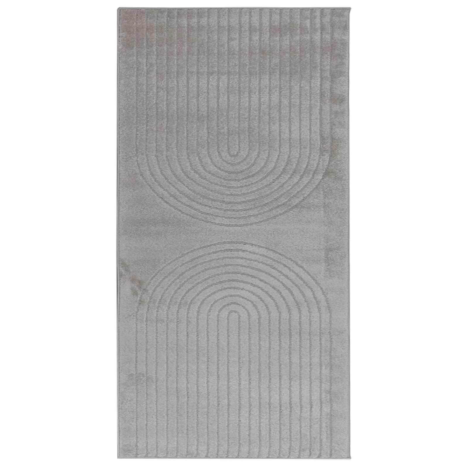 Bereichsteppiche Rechtwinklig GALATI Grau 150 x 80 cm Polyester