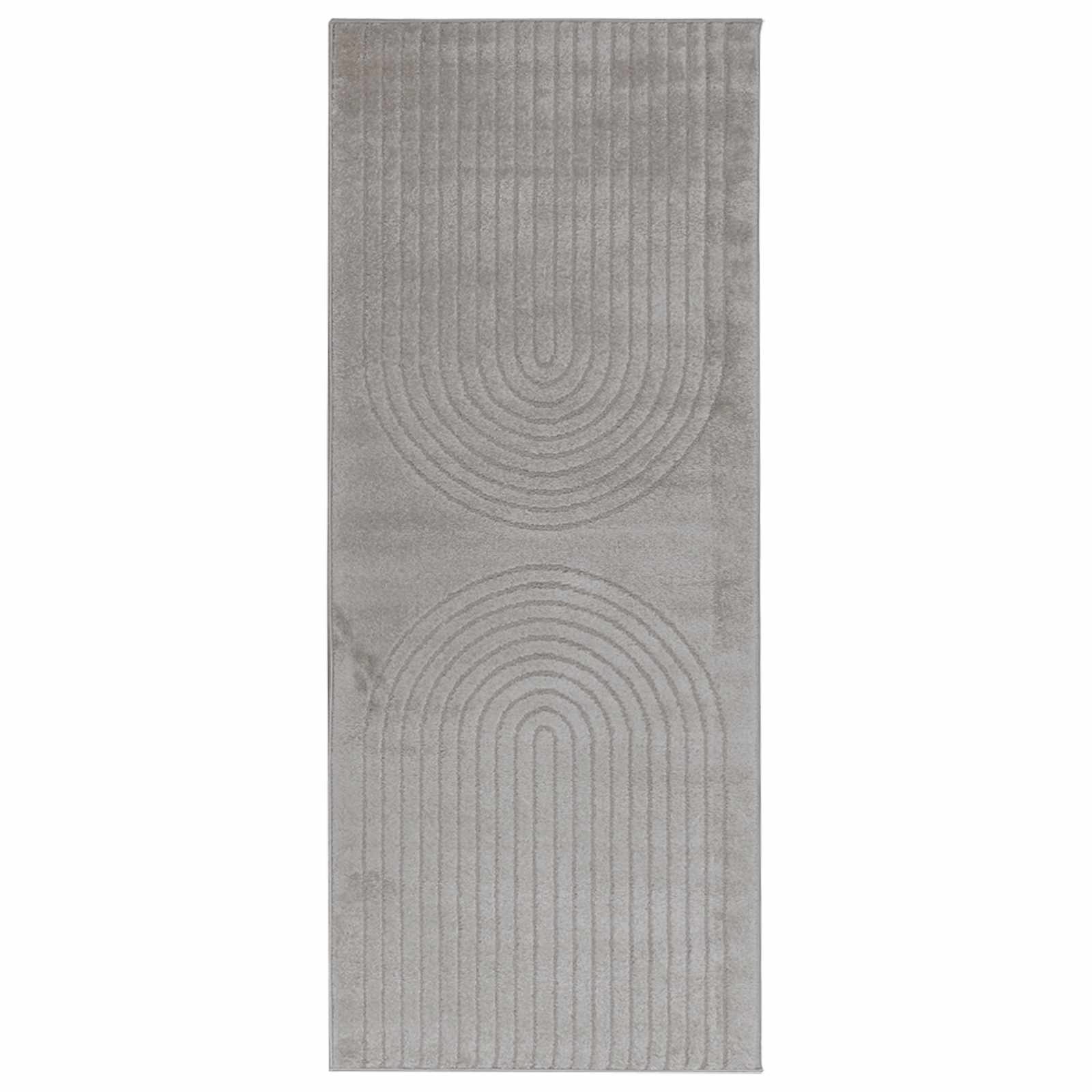 Bereichsteppiche Rechtwinklig GALATI Grau 200 x 80 cm Polyester