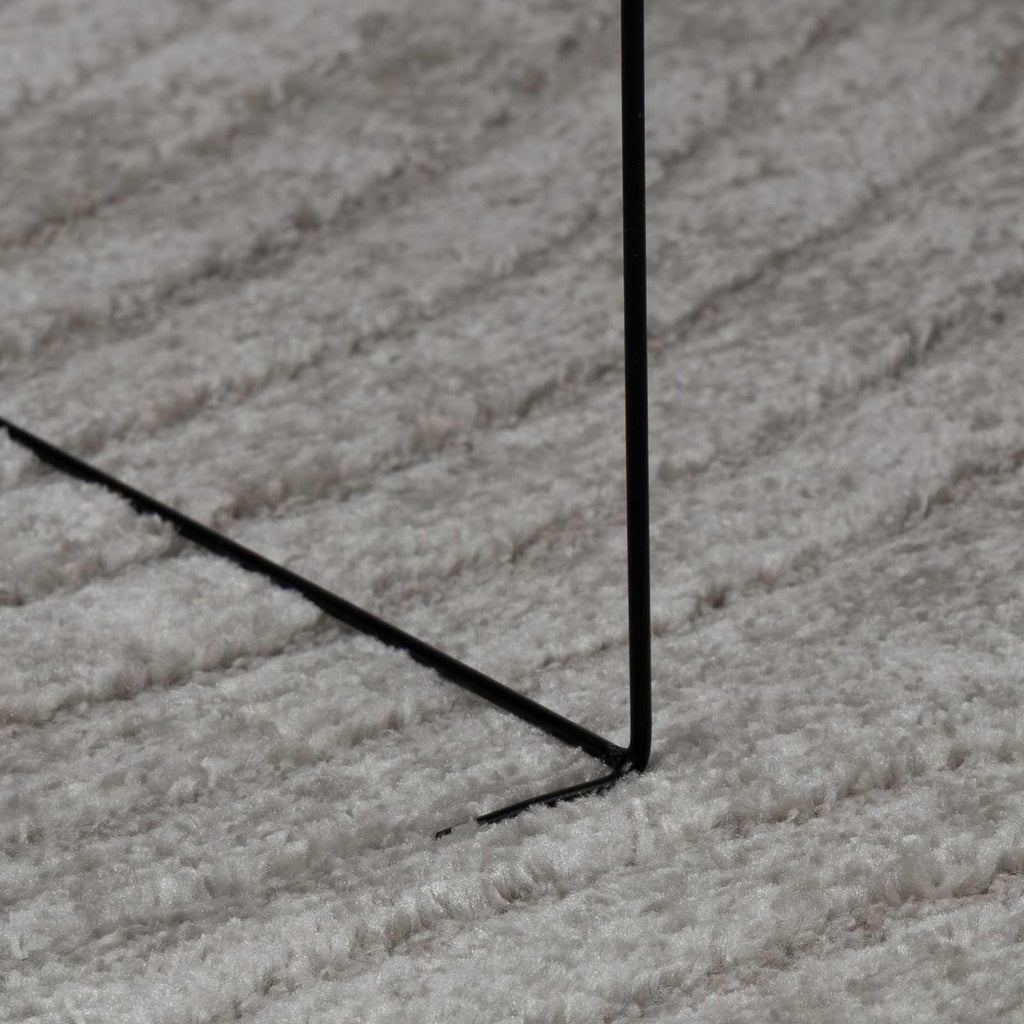 Bereichsteppiche Quadratisch GALATI Grau 120 x 120 cm Polyester