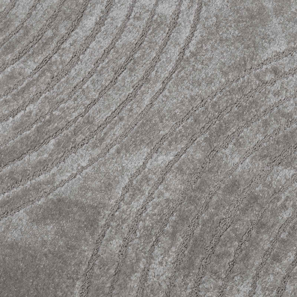Bereichsteppiche Quadratisch GALATI Grau 120 x 120 cm Polyester