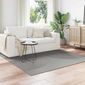 Bereichsteppiche Quadratisch GALATI Grau 200 x 200 cm Polyester
