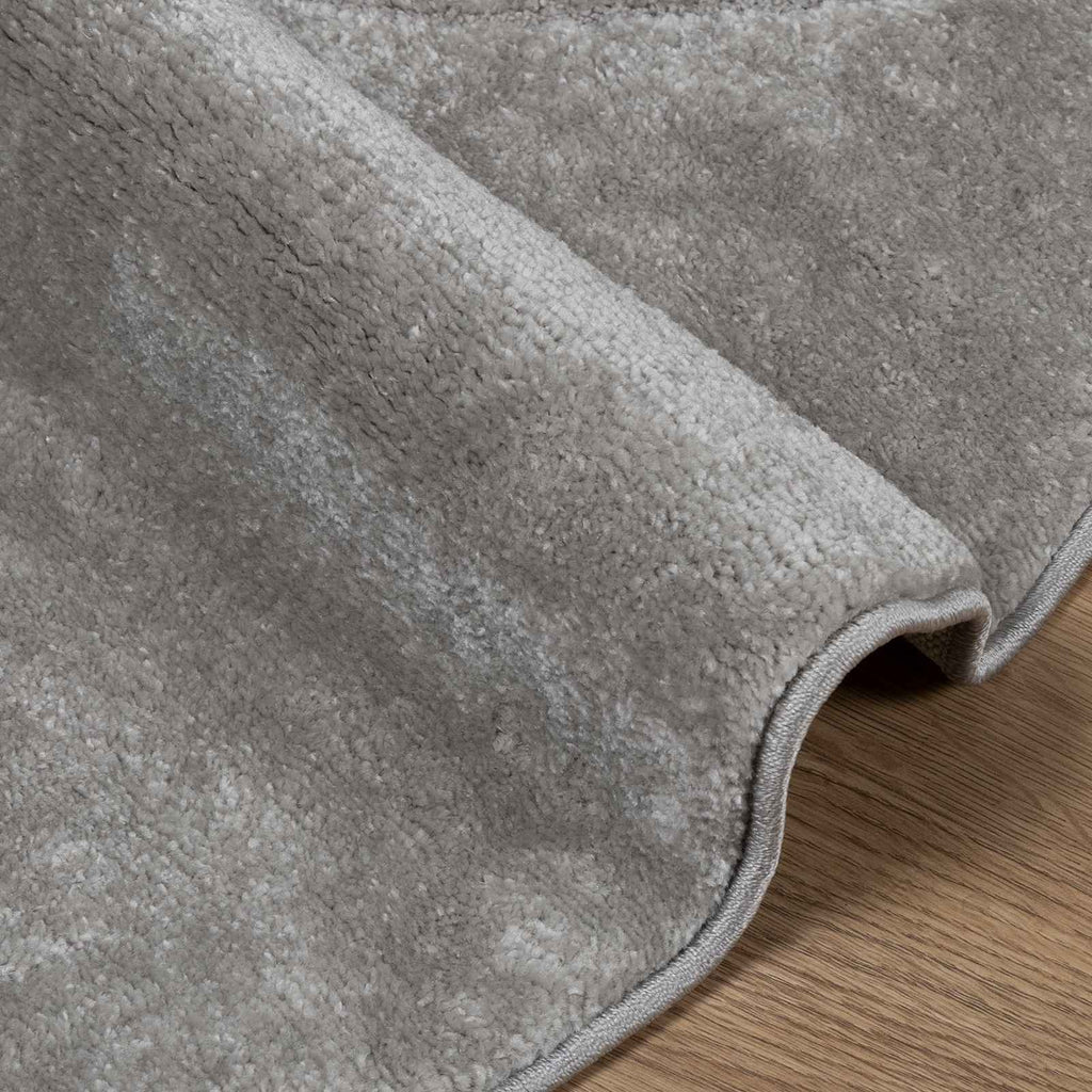Bereichsteppiche Rund GALATI Grau Ø 120 CM Polyester