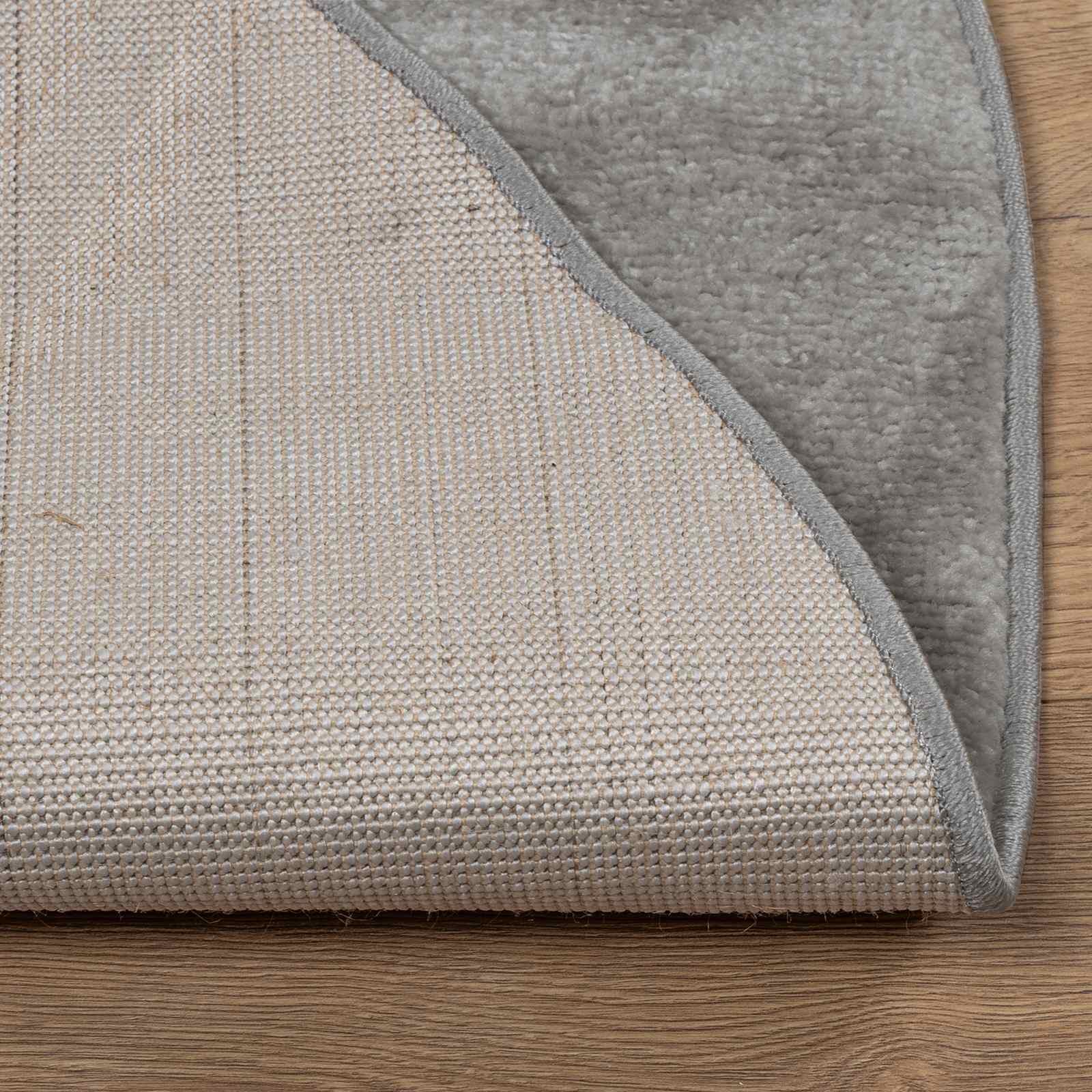 Bereichsteppiche Rund GALATI Grau Ø 200 CM Polyester