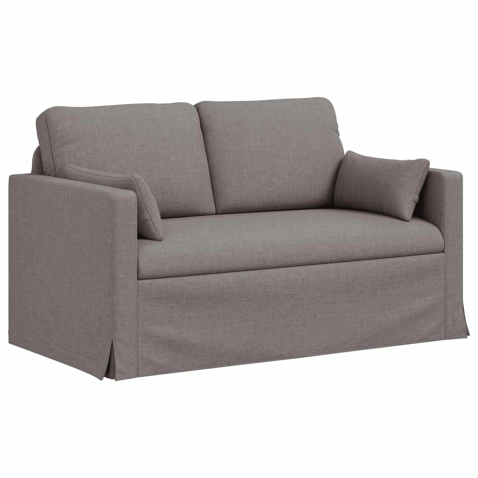 Sofa Set 2 pcs Taupe 139 x 78 x 80 cm Stoff