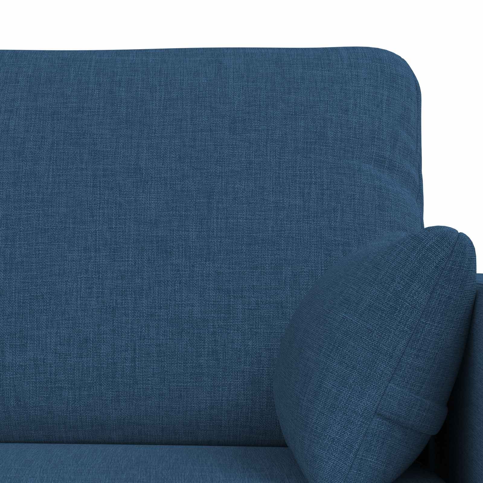 Sofa Set 2 pcs Blau 139 x 78 x 80 cm Stoff