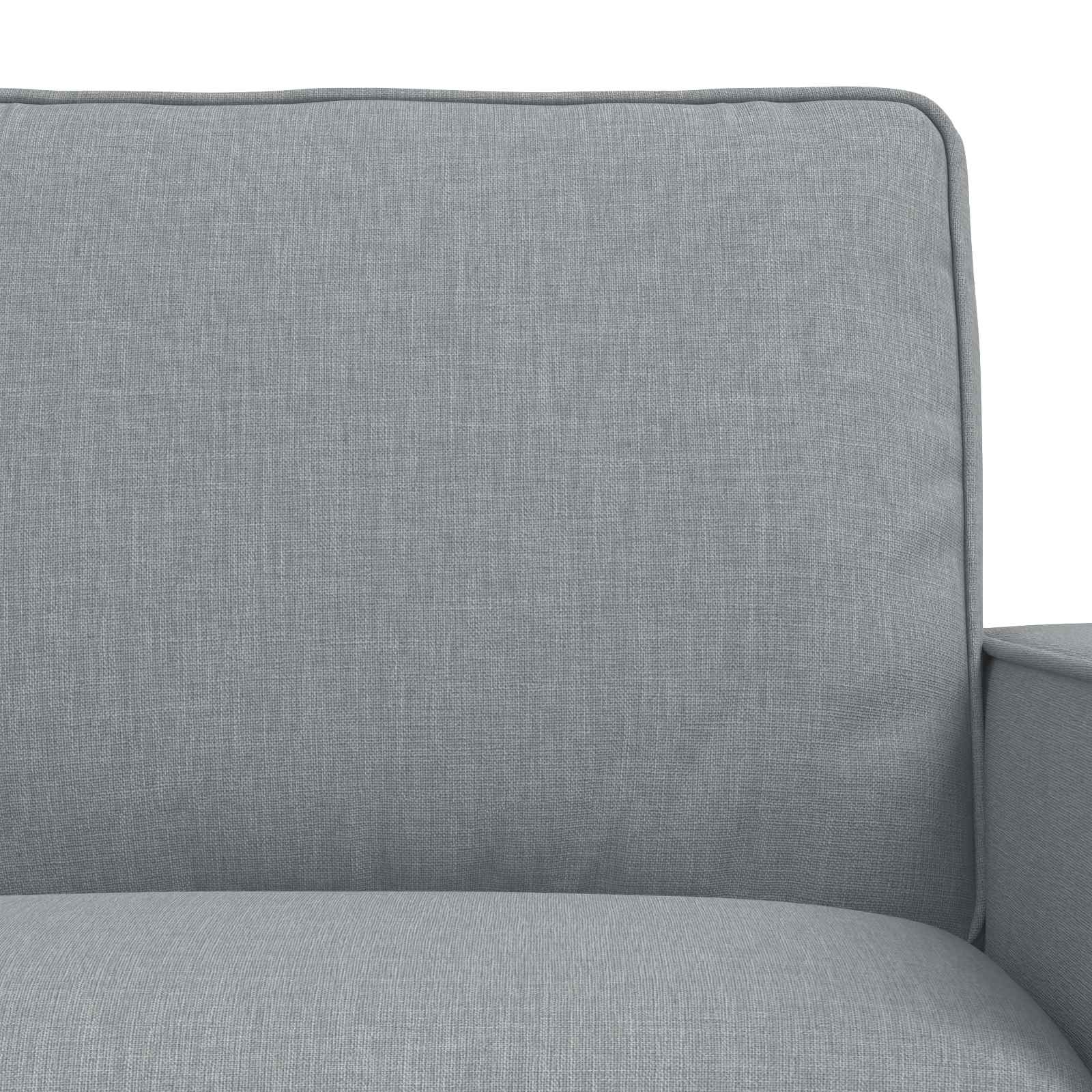 Sofa Set 2 pcs Hellgrau 162 x 80 x 82 cm Stoff