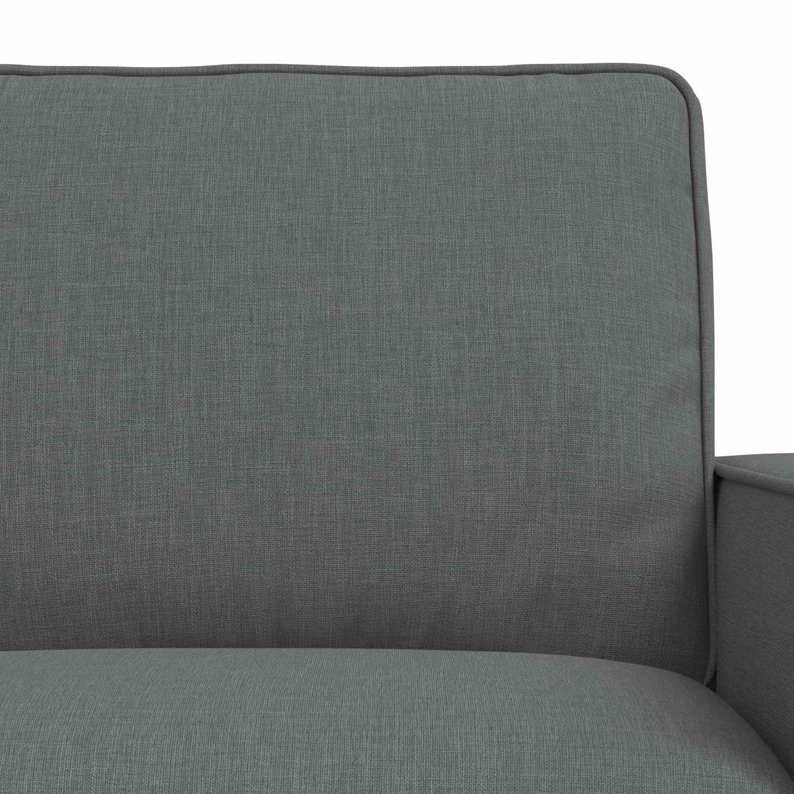 Sofa Set 2 pcs Dunkelgrau 162 x 80 x 82 cm Stoff