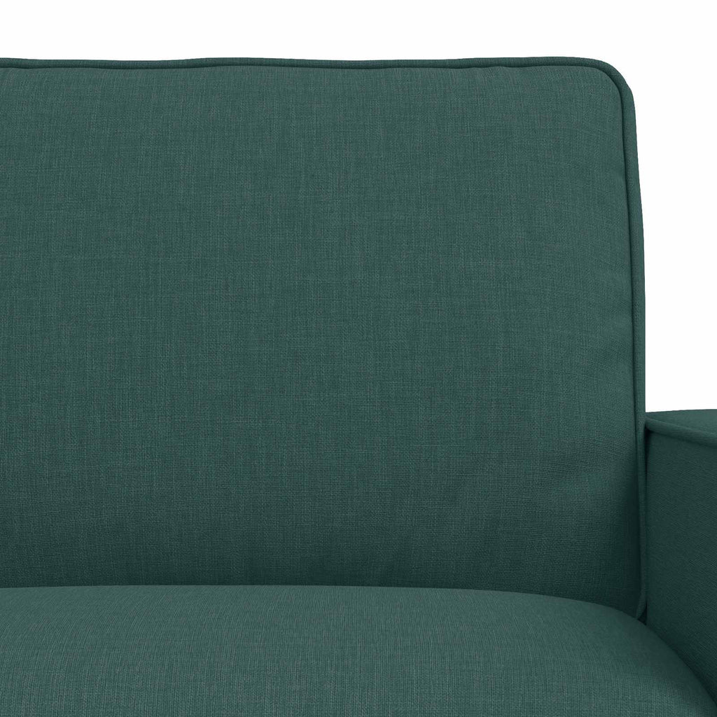 Sofa Set 2 pcs Dunkelgrün 162 x 80 x 82 cm Stoff