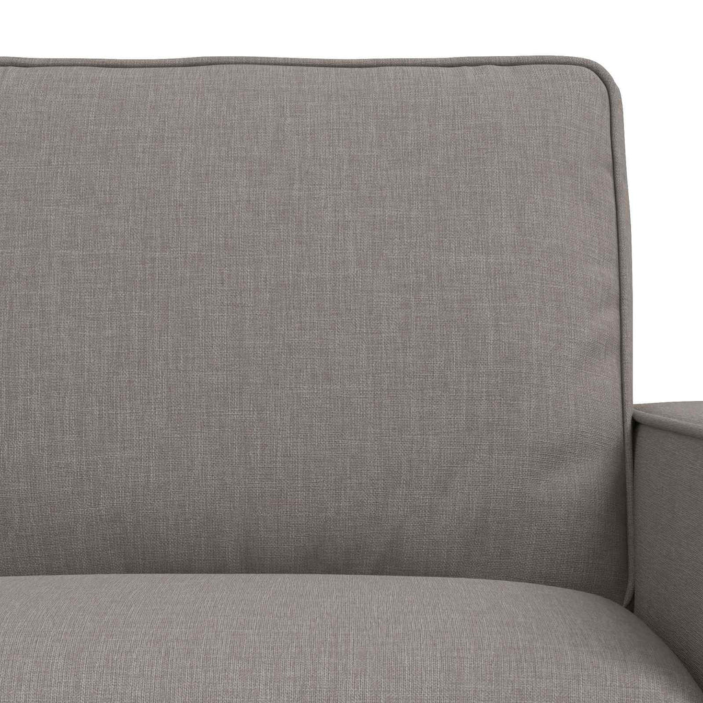 Sofa Set 2 pcs Taupe 162 x 80 x 82 cm Stoff