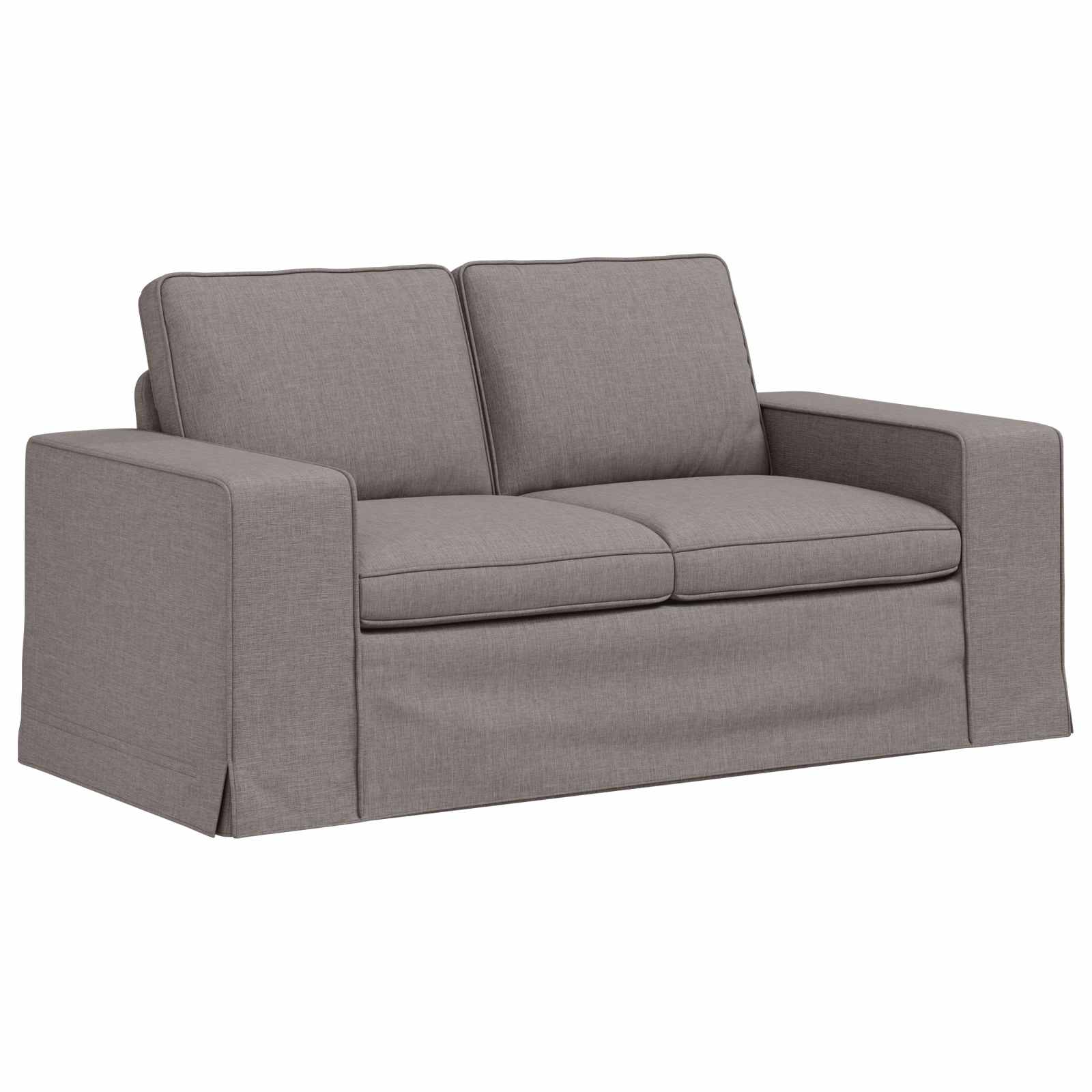 Sofa Set 2 pcs Taupe 162 x 80 x 82 cm Stoff