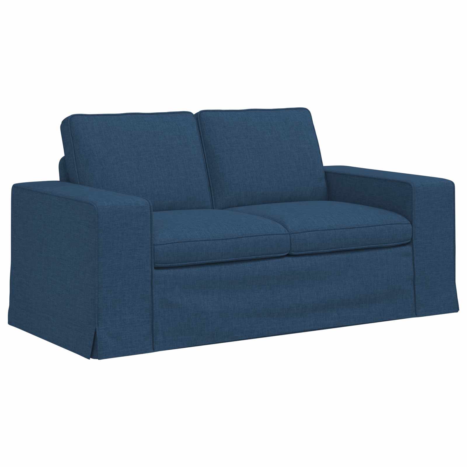 Sofa Set 2 pcs Blau 162 x 80 x 82 cm Stoff