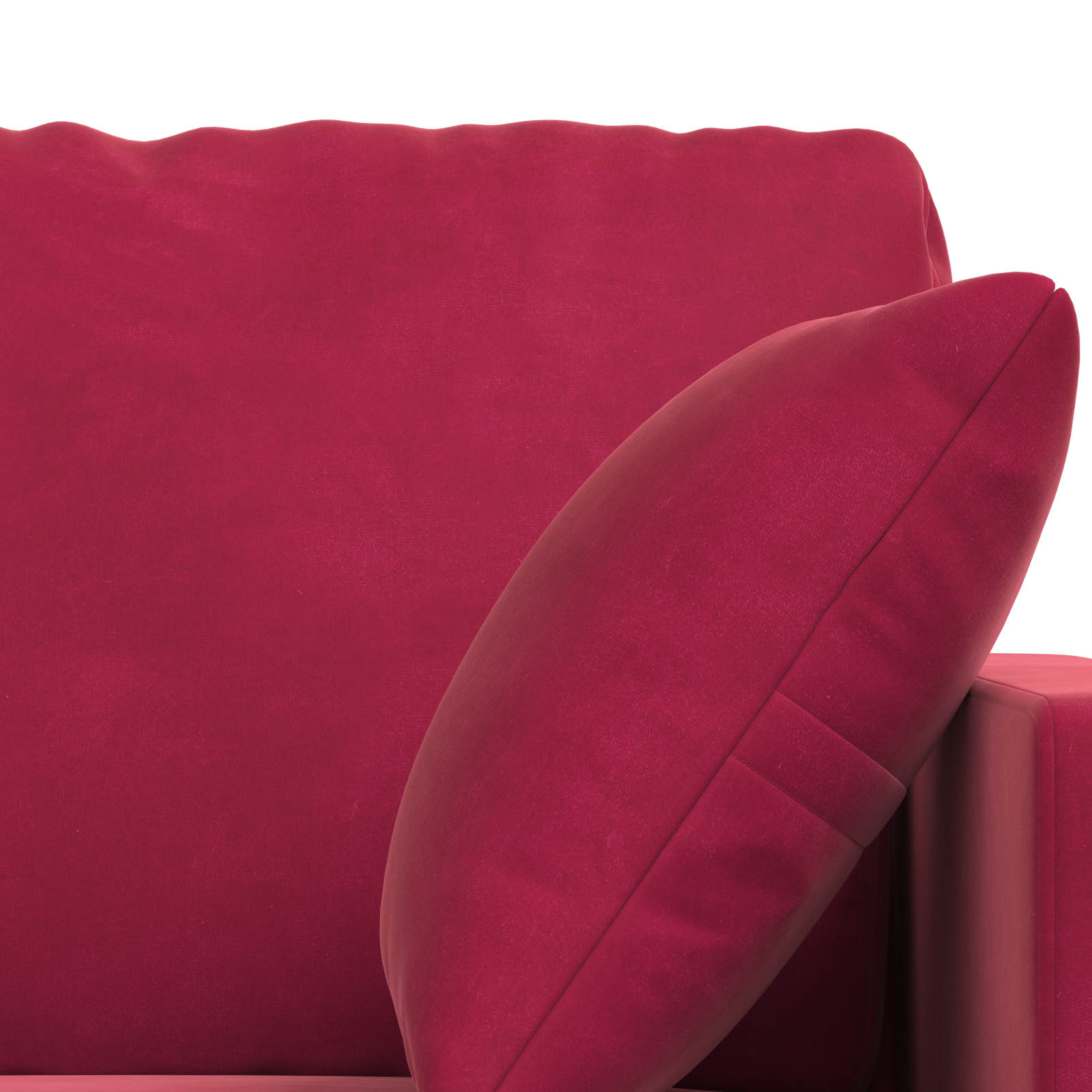 Sofa Set 2 pcs Weinrot 138 x 78 x 80 cm Samt