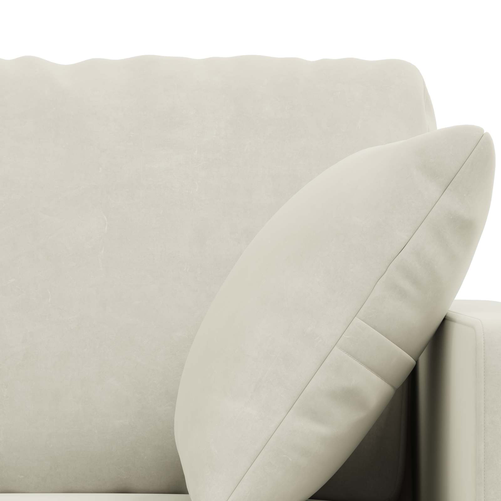 Sofa Set 2 pcs Creme 138 x 78 x 80 cm Samt
