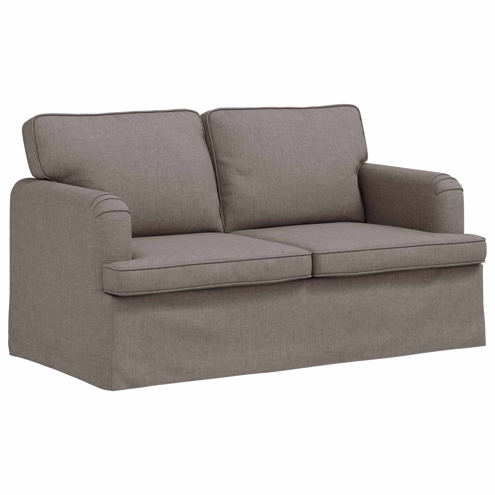 Sofa Set 2 pcs Taupe 144 x 80 x 85 cm Stoff
