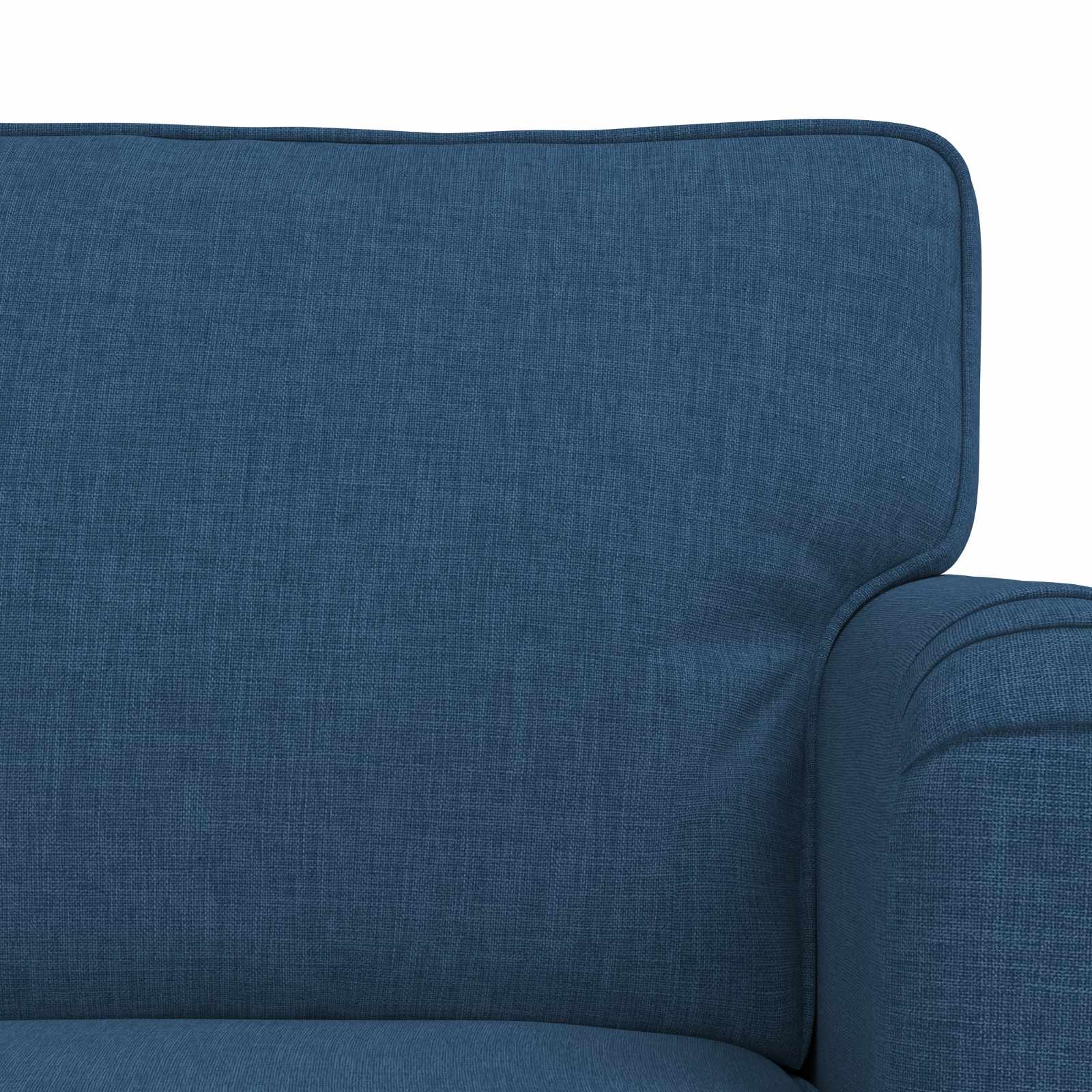 Sofa Set 2 pcs Blau 144 x 80 x 85 cm Stoff