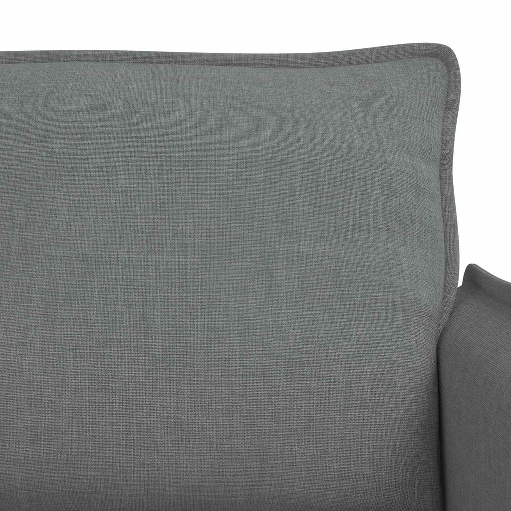 Sofa Set 2 pcs Dunkelgrau 136 x 82 x 85 cm Stoff