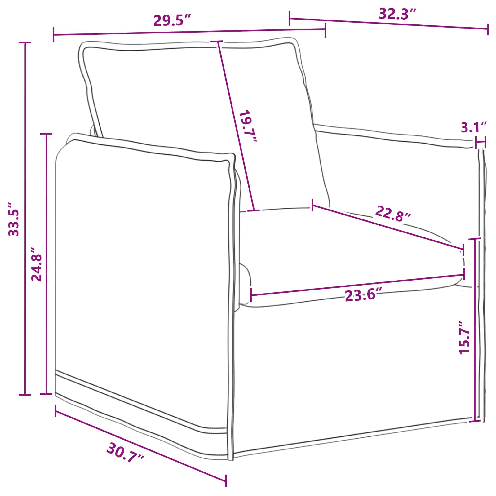Sofa Set 2 pcs Dunkelgrau 136 x 82 x 85 cm Stoff