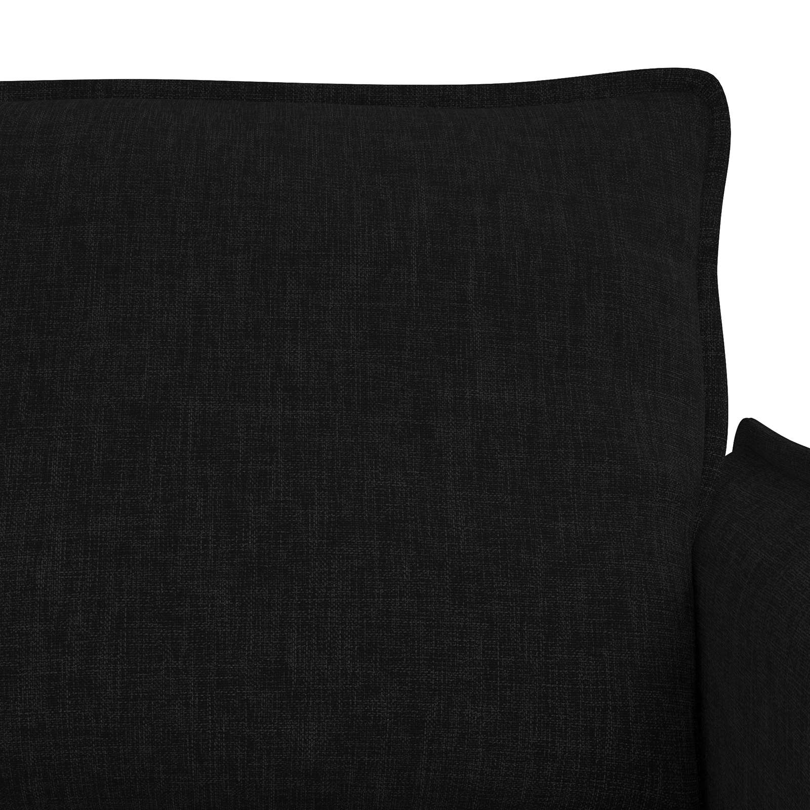 Sofa Set 2 pcs Schwarz 136 x 82 x 85 cm Stoff