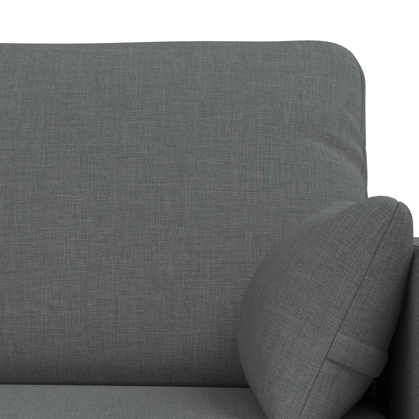 Sofa Set 2 pcs Dunkelgrau 158 x 78 x 80 cm Stoff