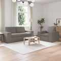 Sofa Set 2 pcs Taupe 182 x 80 x 82 cm Stoff