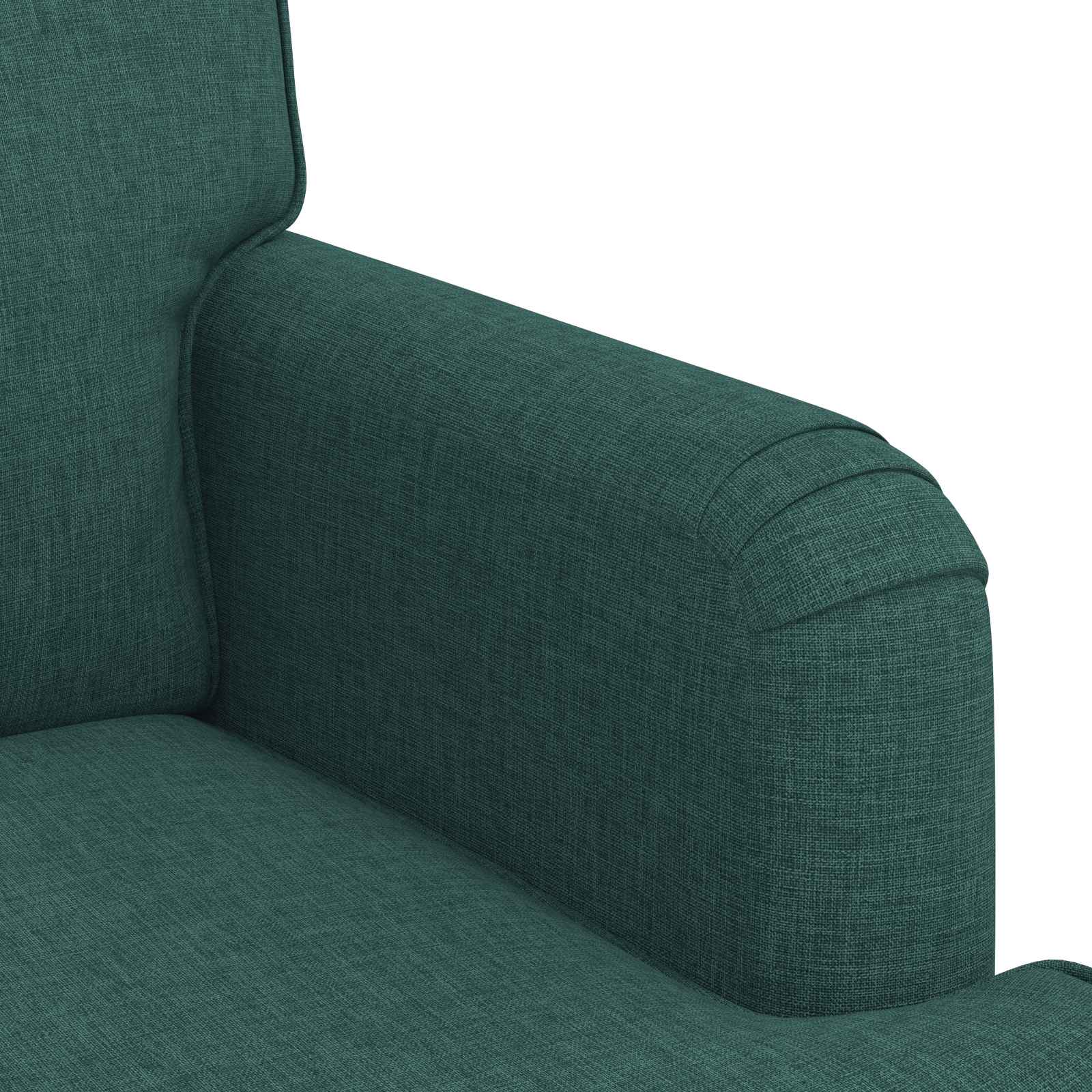 Sofa Set 2 pcs Dunkelgrün 162 x 80 x 85 cm Stoff