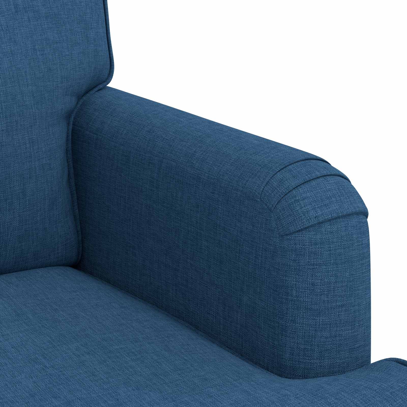 Sofa Set 2 pcs Blau 162 x 80 x 85 cm Stoff