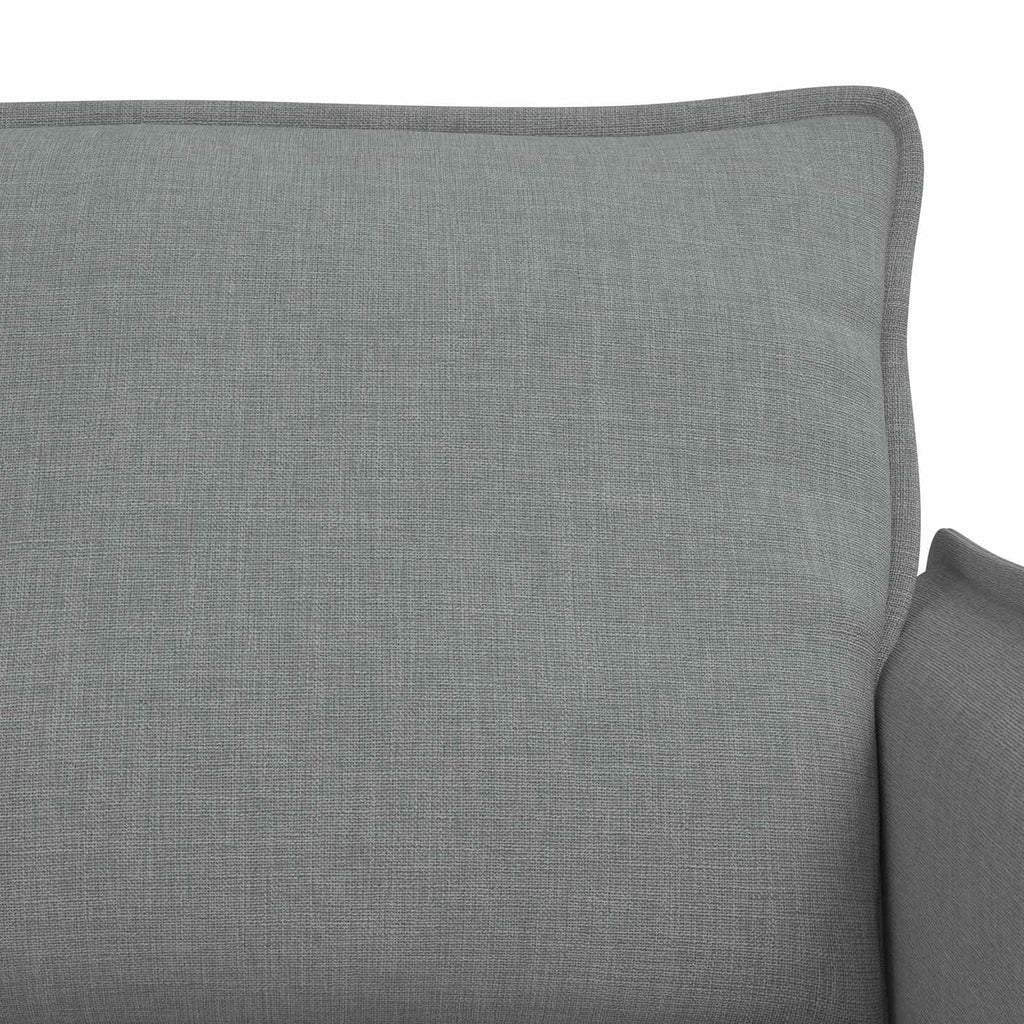 Sofa Set 2 pcs Hellgrau 156 x 82 x 85 cm Stoff