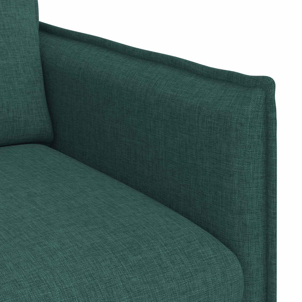 Sofa Set 2 pcs Dunkelgrün 156 x 82 x 85 cm Stoff