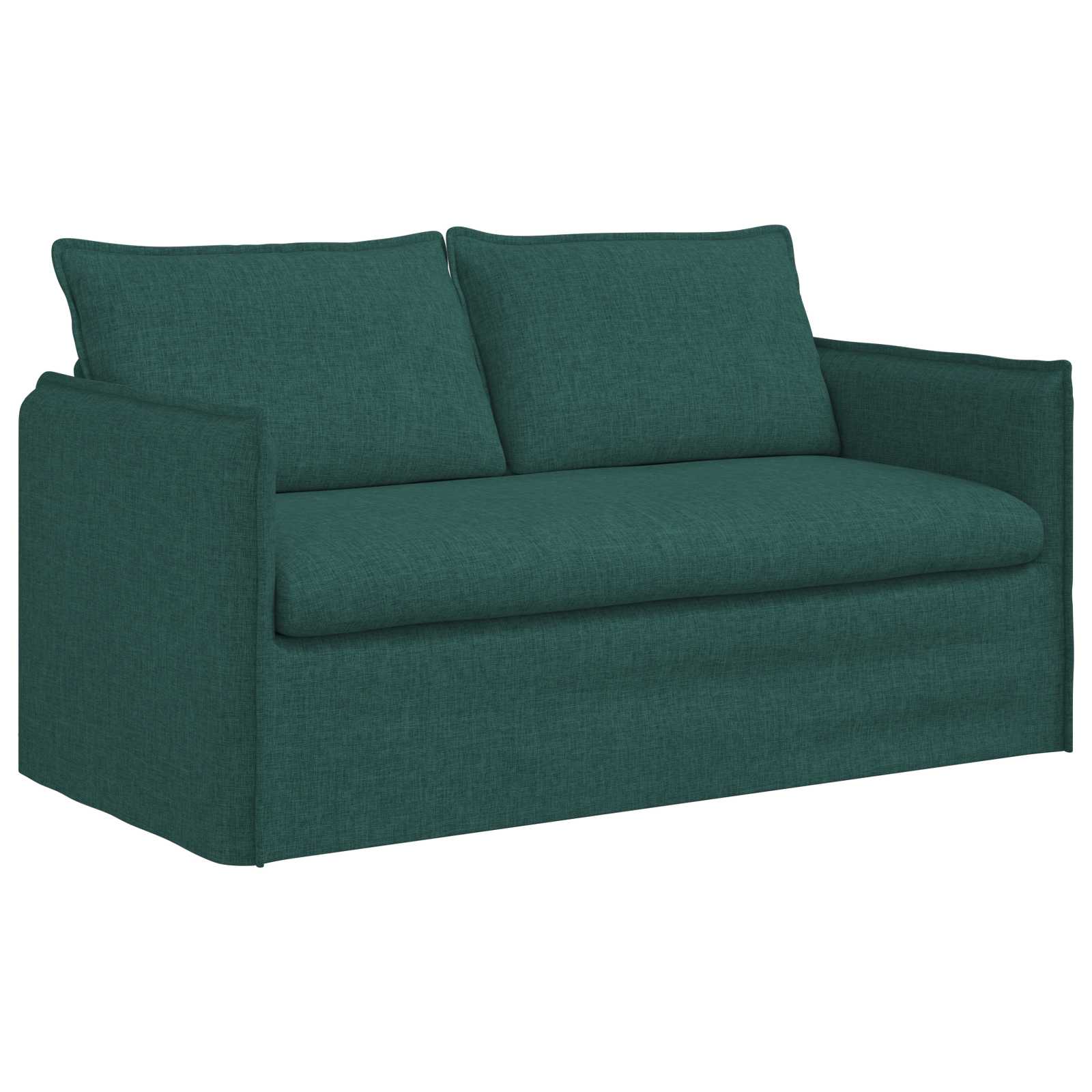 Sofa Set 2 pcs Dunkelgrün 156 x 82 x 85 cm Stoff