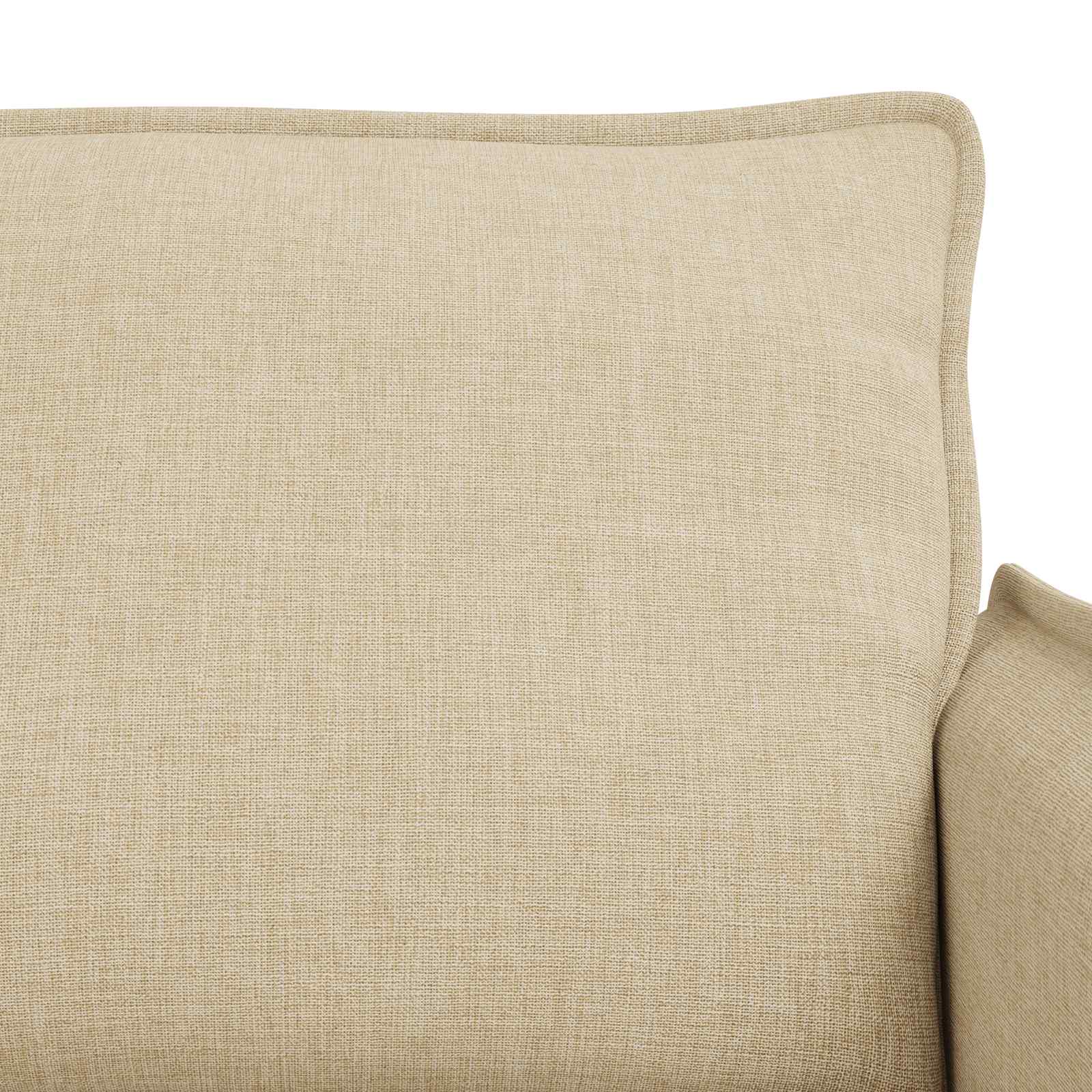 Sofa Set 2 pcs Creme 156 x 82 x 85 cm Stoff