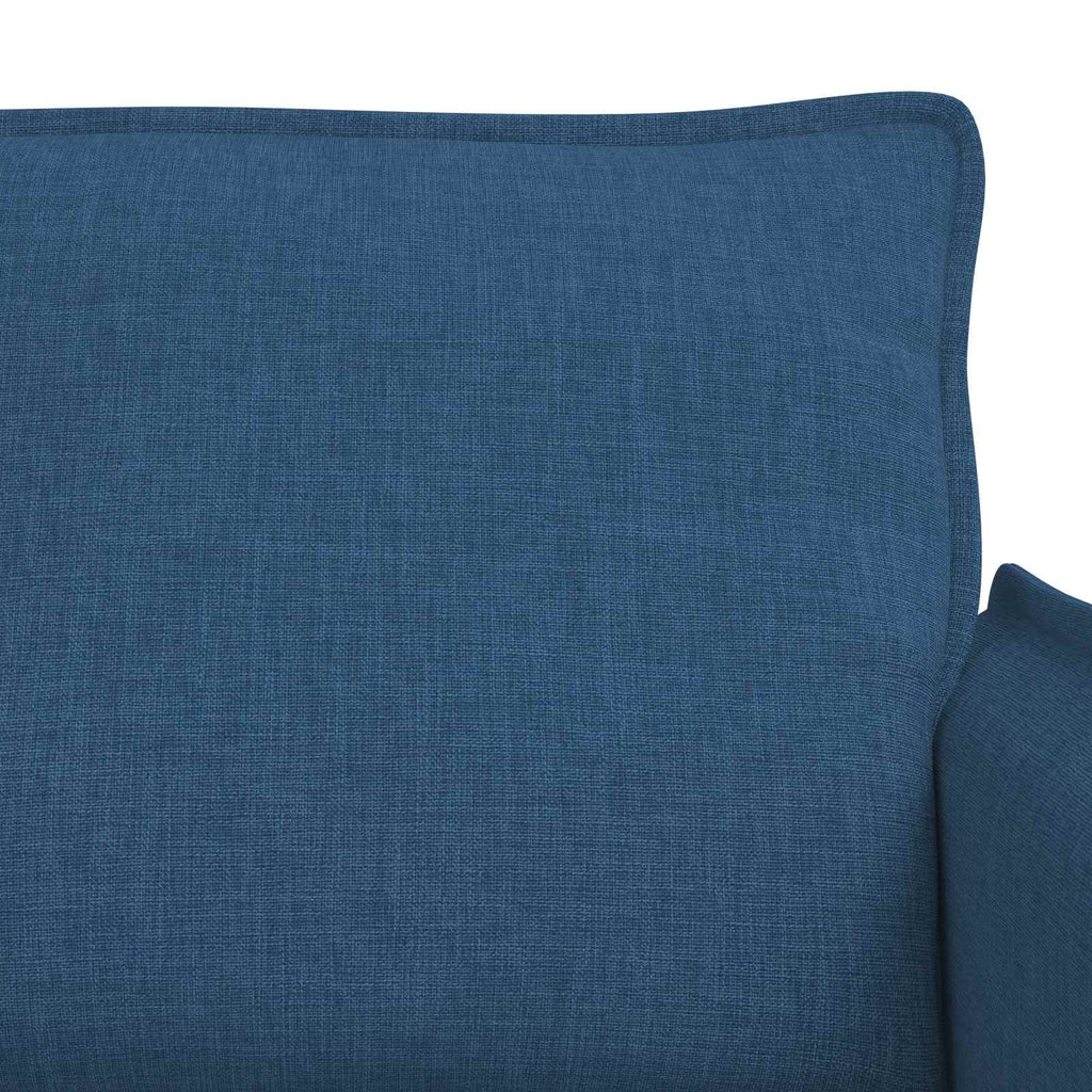 Sofa Set 2 pcs Blau 156 x 82 x 85 cm Stoff