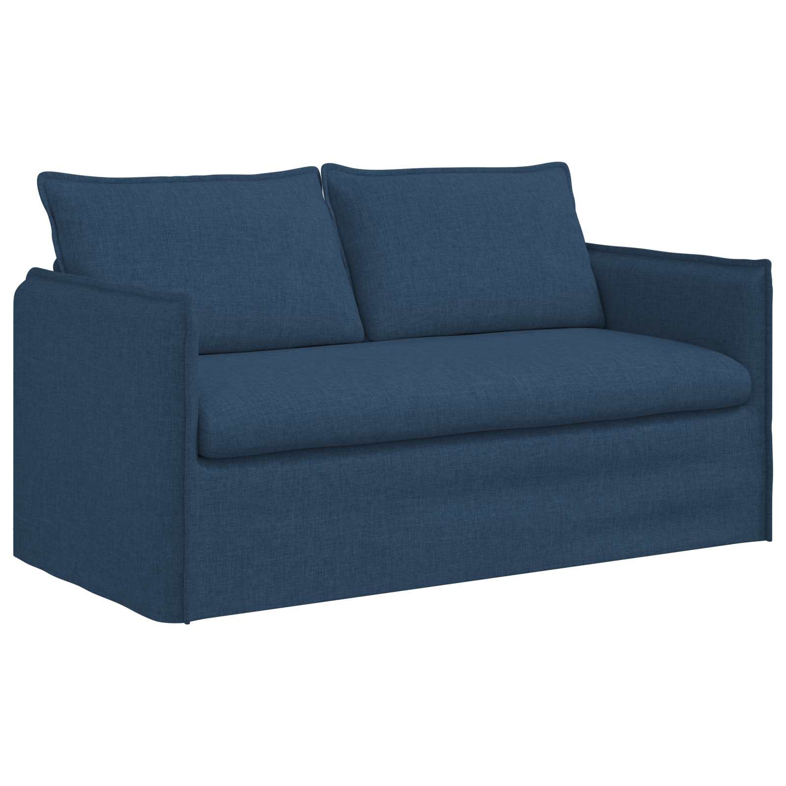 Sofa Set 2 pcs Blau 156 x 82 x 85 cm Stoff