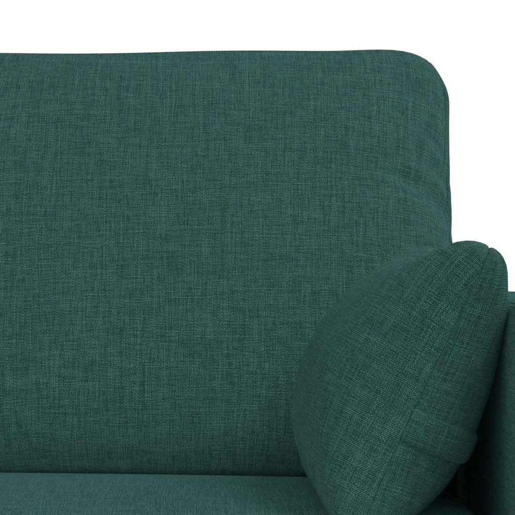 Sofa Set 2 pcs Dunkelgrün 198 x 78 x 80 cm Stoff