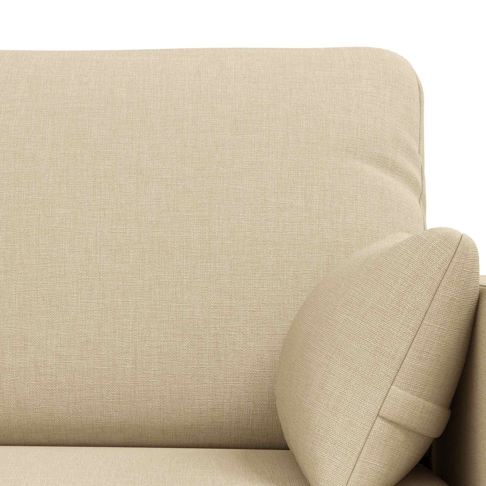 Sofa Set 2 pcs Creme 198 x 78 x 80 cm Stoff