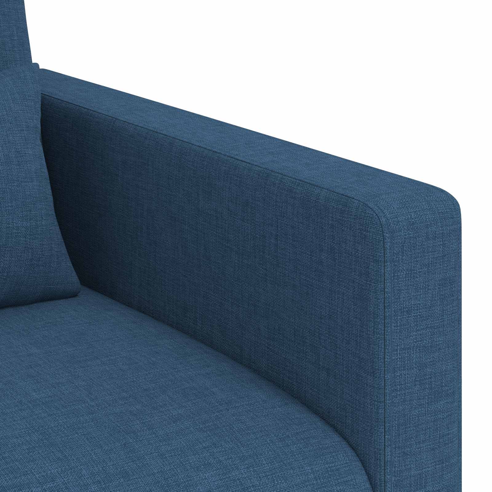 Sofa Set 2 pcs Blau 198 x 78 x 80 cm Stoff