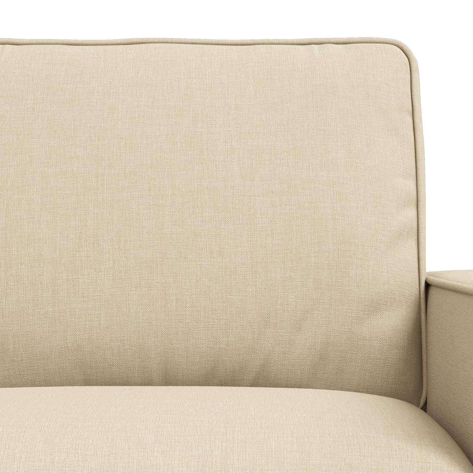 Sofa Set 2 pcs Creme 222 x 80 x 82 cm Stoff
