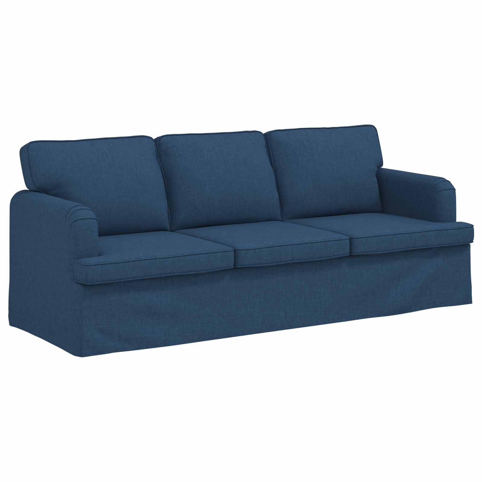 Sofa Set 2 pcs Blau 201 x 80 x 85 cm Stoff