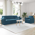 Sofa Set 2 pcs Blau 228 x 78 x 80 cm Samt