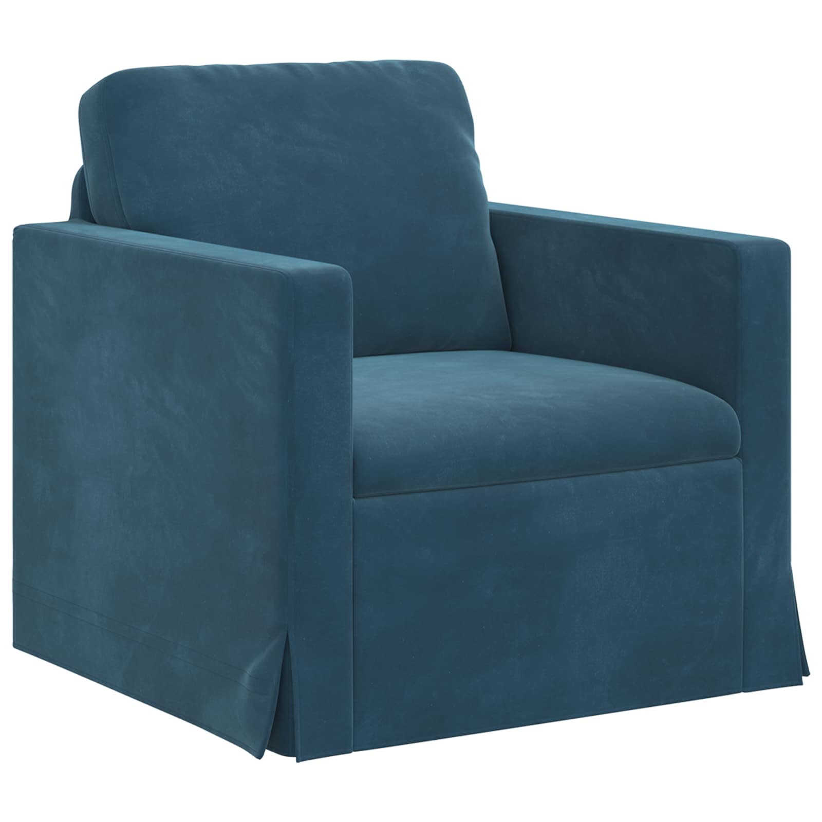 Sofa Set 2 pcs Blau 228 x 78 x 80 cm Samt