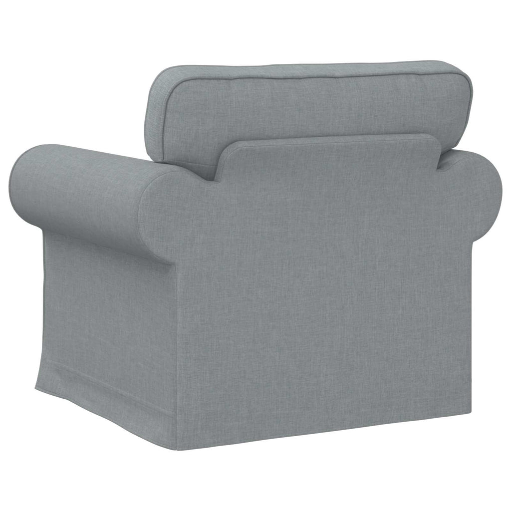Sofa Hellgrau 95 x 82 x 80 cm Stoff