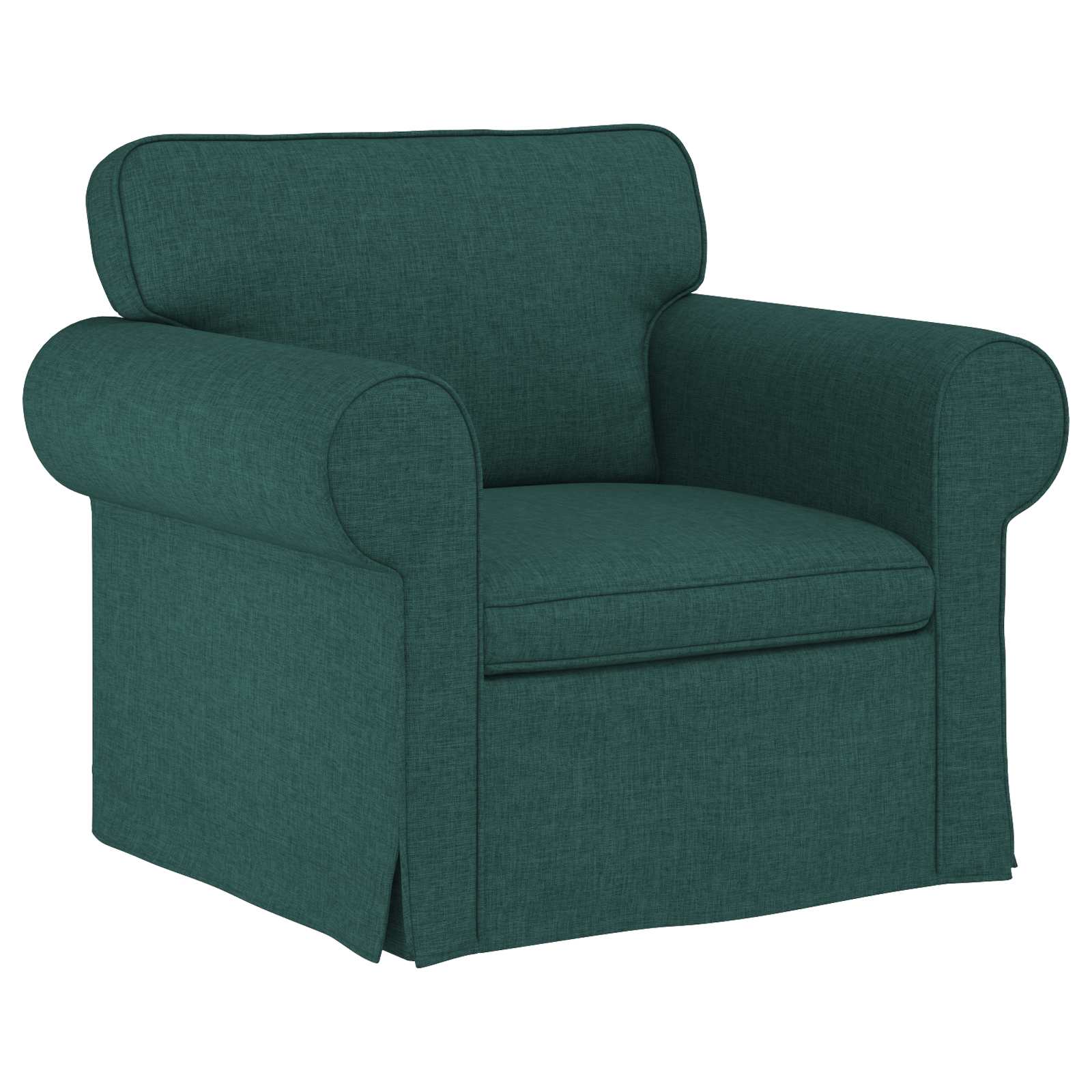 Sofa Dunkelgrün 95 x 82 x 80 cm Stoff