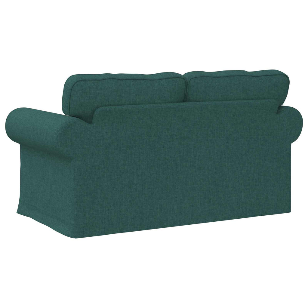 Sofa Dunkelgrün 155 x 82 x 80 cm Stoff