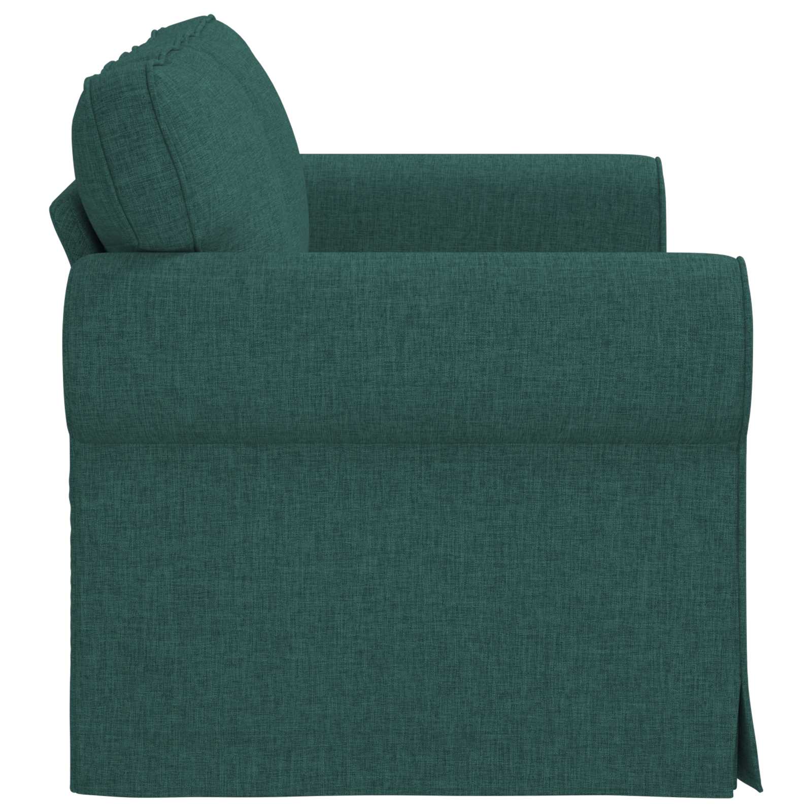 Sofa Dunkelgrün 155 x 82 x 80 cm Stoff