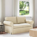 Sofa Creme 155 x 82 x 80 cm Stoff
