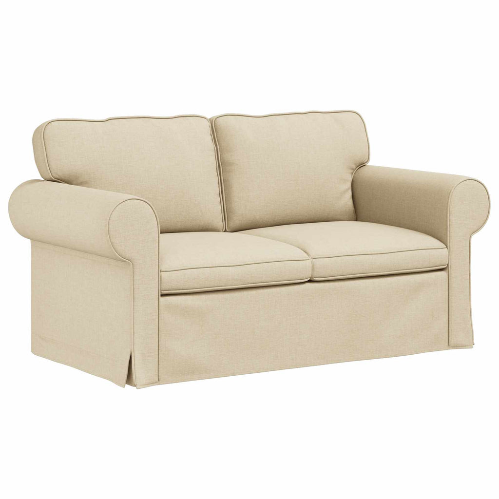 Sofa Creme 155 x 82 x 80 cm Stoff