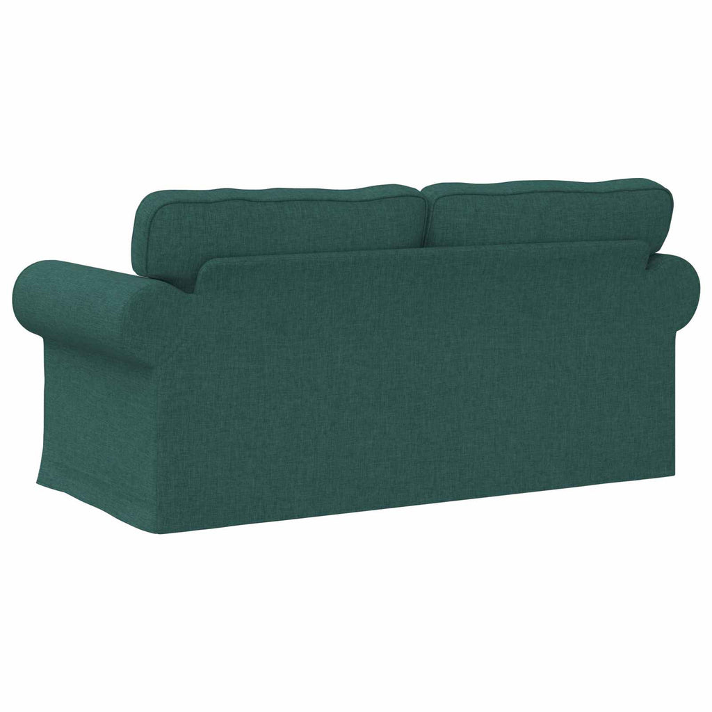 Sofa Dunkelgrün 175 x 82 x 80 cm Stoff