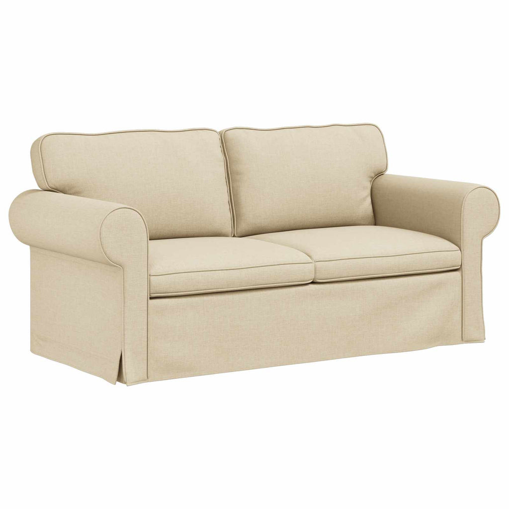 Sofa Creme 175 x 82 x 80 cm Stoff