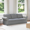 Sofa Hellgrau 215 x 82 x 80 cm Stoff